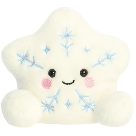 a charming soft plush snowflake palm pal 