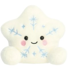 a charming soft plush snowflake palm pal 