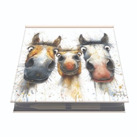 Unsaddled Memo Pad with Pencil, 200 Sheets 