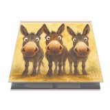 A fun memo pad with fun donkeys on the front 