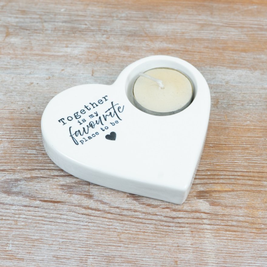 10cm "Together is my Heart Candle Holder