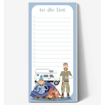 Pink Pig Camper Vans To-Do List Notepad, 21cm