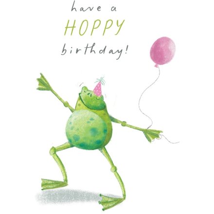 Have A Hoppy Birthday Card, 15cm 