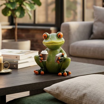 Frogs Life Coffee Holic Ornament