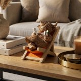 View Highland Cow Deck Chair Deco Details This quirky figurine perfectly captures that ultimate lounge and unwind feeling making it an ideal statement piece