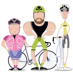 Send your best wishes with this vibrant cyclists greetings card