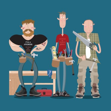Joiners Greeting Card, 15cm 