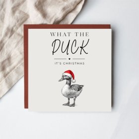 A cheeky, pun-packed festive card that's refreshingly different from traditional Christmas greetings