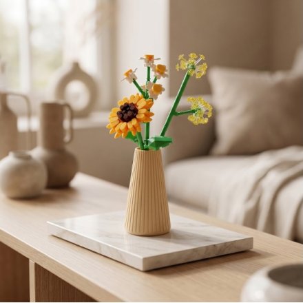 Minibricks Sunflower in Vase