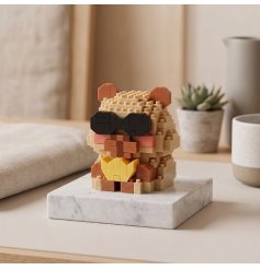 Add a touch of laid-back charm to your desk with this Mini Capybara block kit