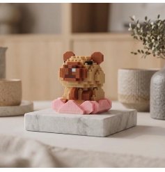 Assemble your very own charming Capybara with this finely detailed Minibricks set