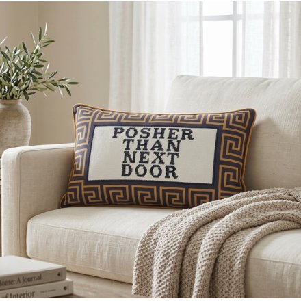 Posher Next Door 50cm Cushion