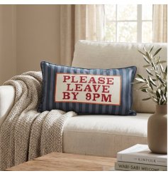 A playful statement cushion to keep conversation lively