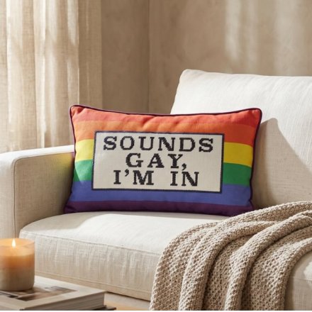 Sounds Gay Im In Cushion, 50cm 