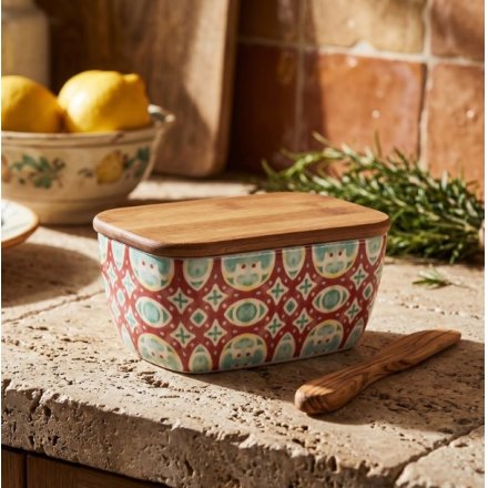 Tuscany Butter Dish, 17cm 