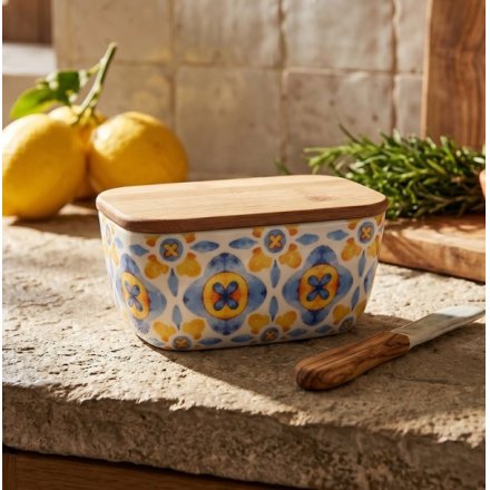 Tuscany Butter Dish, 17cm 