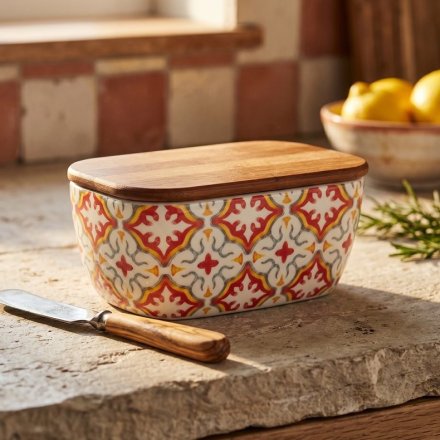 Tuscany Butter Dish, 17cm 