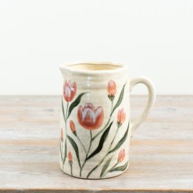delightful tulip motif jug ideal for adding springtime charm
