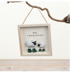 charming pebble sheep plaque ideal for gifting and decor