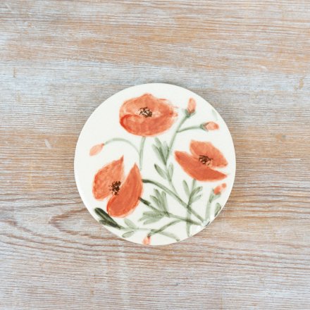 Poppy Coaster, 10cm 