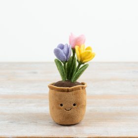 Brighten your workspace with this charming Tulip Pot that adds a dash of delight to your desk