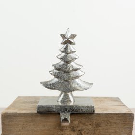 Classic Christmas tree stocking hanger with timeless festive appeal