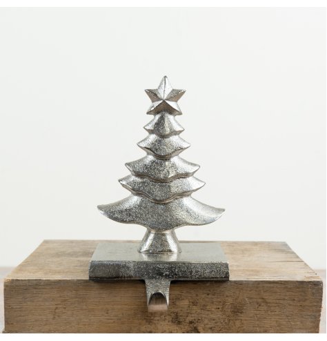 classic Christmas tree design for hanging stockings in style