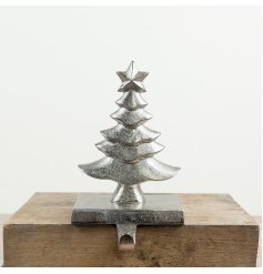 classic Christmas tree design to hang your festive stockings