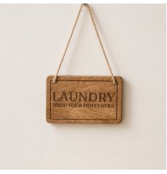 this fun plaque is perfect for bringing some fun to your wash room