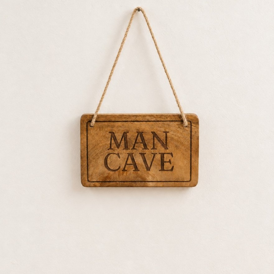 16cm Wooden Hanging Board for Man Cave