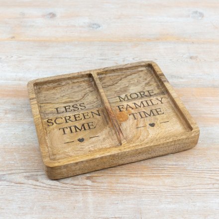 Less Screen Time Family Time Tray, 22cm 