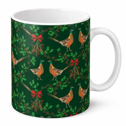 Christmas Pheasant Mug, 9.5cm 