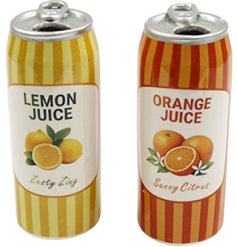Vibrant citrus-inspired ornaments with a sleek glossy finish to brighten your home