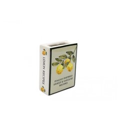 A delightful lemon-shaped book vase bringing fresh, vibrant charm to any room