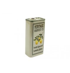 Brighten your space with this cheerful citrus-themed can vase