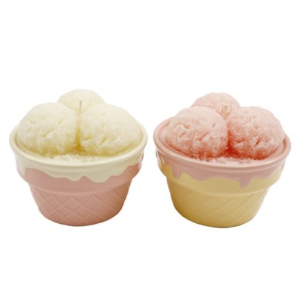2/A Ice Cream Candle, 10cm 