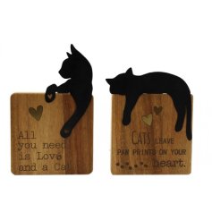 Endearing wooden cat ornaments to add a cosy touch to your living space