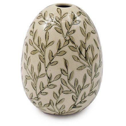 Leaf Stoneware Bud Vase, 12.5cm