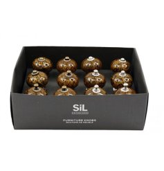 Brighten your doors with this chic mustard patterned doorknob