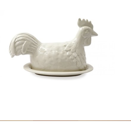 23cm Chicken Butter Dish