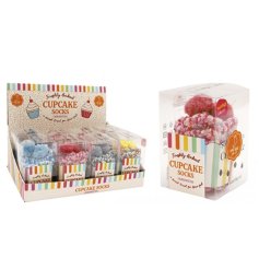 Bring cosy charm to chilly days with these delightful cupcake-themed socks