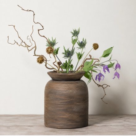 Terracotta Vase, 28cm 