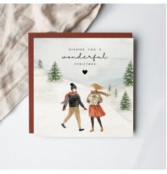 a charming winter wonderland christmas card 