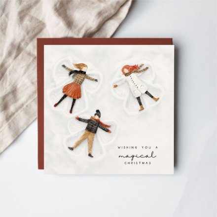 Magical Christmas Greeting Card, 15cm 