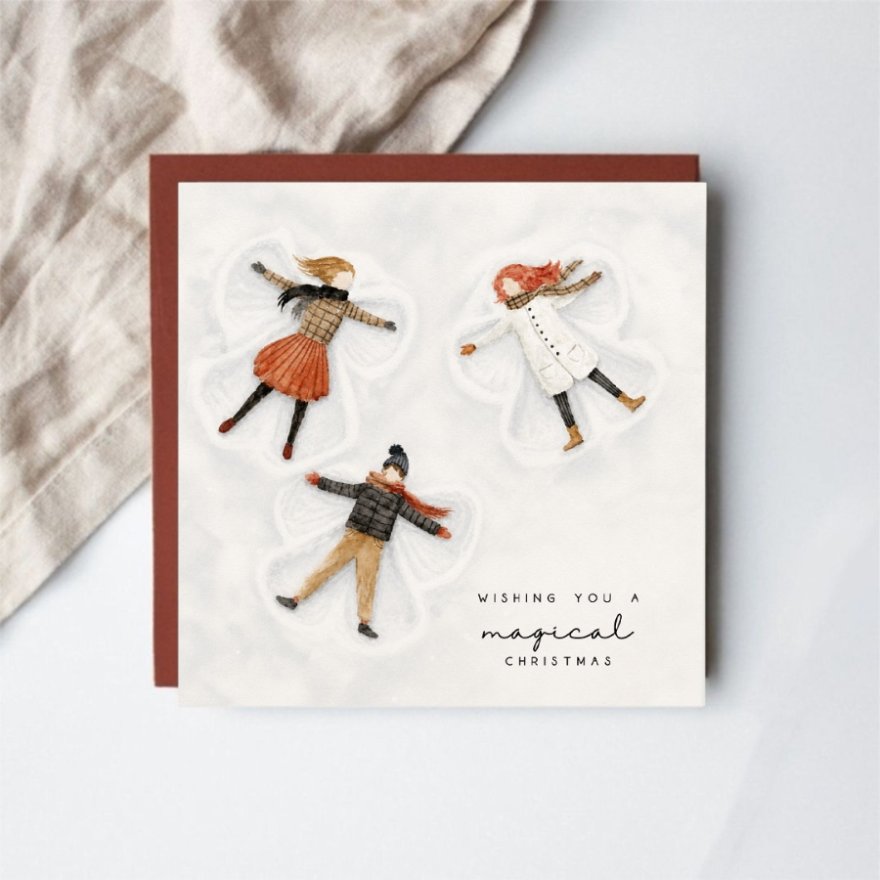 15cm Magical Christmas Greeting Card