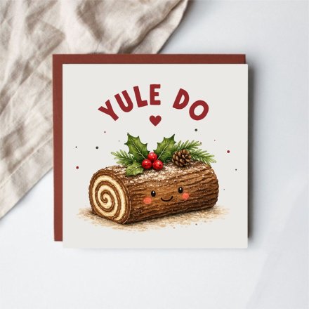 Yule Log Christmas Car 'Yule Do' 15cm