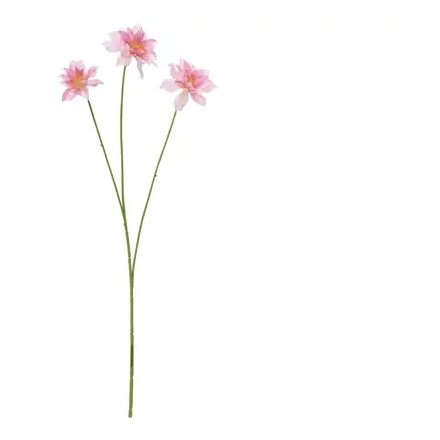 Artificial Clematis Spray on Stem, 63cm