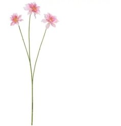 delicate polyester clematis flower spray on slender stem