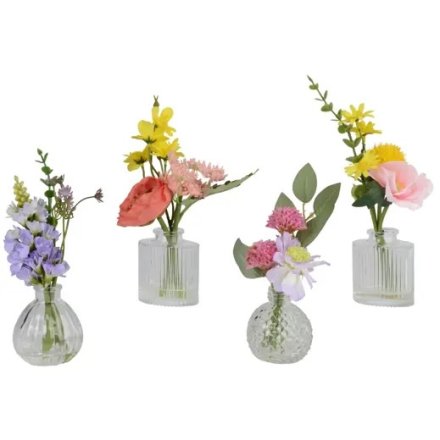 4/A Mini Flower In Vase, 22cm 