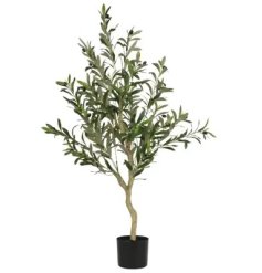 A realistic and maintenance-free potted tree to enliven any room or workspace